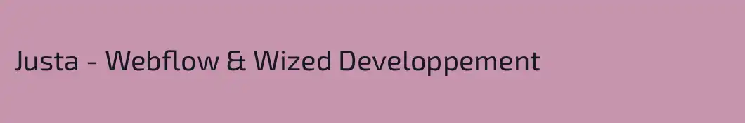 Justa - Webflow & Wized Developpement